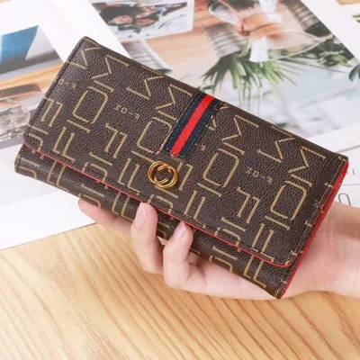 Retro Fashion PU Leather Purse Zipper Wallet Card Holder